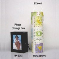 Wine BarrelPhoto Storage Box